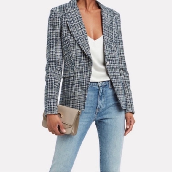 Veronica Beard Jackets & Blazers - Veronica Beard Navy Blue Tweed Cutaway Dickey Jacket Blazer